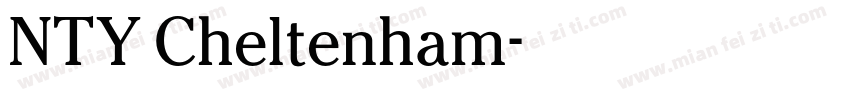 NTY Cheltenham字体转换